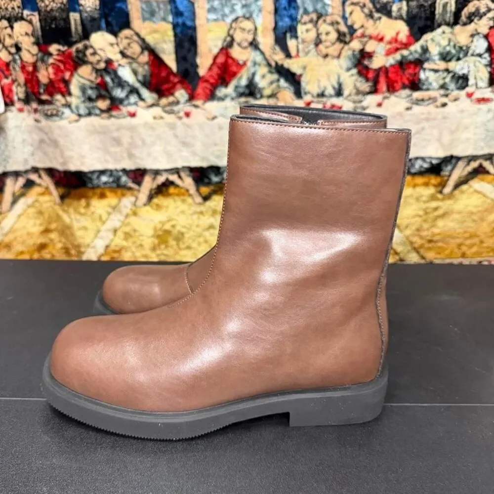 Unbranded Men's Brown and Tan Boots
